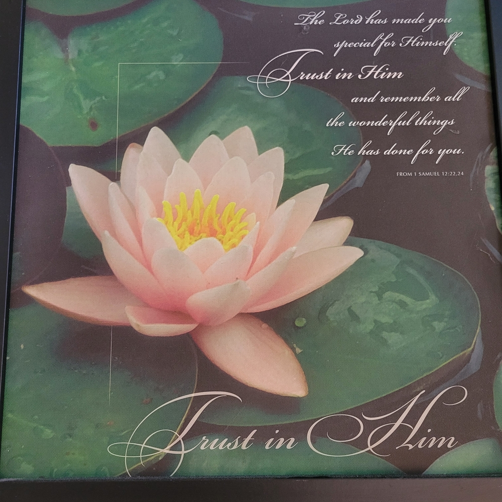 Trust in Him Floral Wall Art